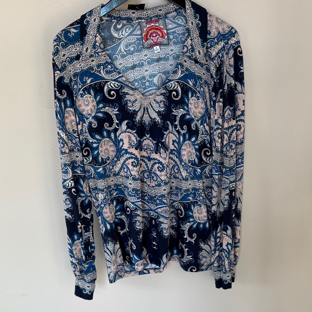 Johnny Was Paisley Long Sleeve Top